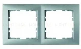 Рамка двойная Berker S.1 алюминий 10129939 10129939