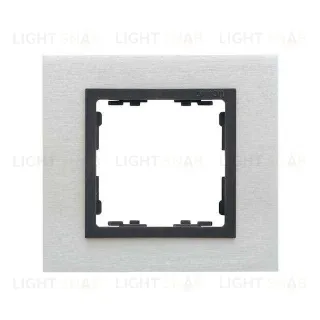 Рамка Simon 82 Nature на 1 пост (сталь матовая, графит) 82817-31 82817-31