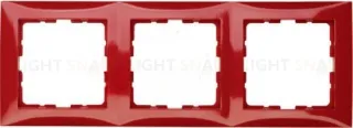 Рамка тройная Berker S.1 красный глянцевый 10138962 10138962