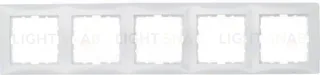 Рамка пятерная Berker S.1 полярная белизна с блеском 10158989 10158989