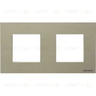 Рамка двойная ABB Niessen Zenit, немецкий стандарт (шампань) 2CLA227200N1901+2CLA227190N1001+2CLA227190N1001 2CLA227200N1901 + 2CLA227190N1001