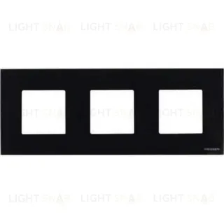 Рамка тройная ABB Niessen Zenit, немецкий стандарт (черное стекло) 2CLA227300N3101+2CLA227190N1001+2CLA227190N1001+2CLA227190N1001 2CLA227300N3101 + 2CLA227190N1001