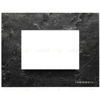 Рамка на 3 модуля ABB Niessen Zenit, итальянский стандарт (сланец) 2CLA247300N2201+2CLA247390N1001 2CLA247300N2201 + 2CLA247390N1001