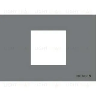 Рамка на 2 модуля ABB Niessen Zenit, итальянский стандарт (серебристый) 2CLA247200N1301+2CLA247390N1001 2CLA247200N1301 + 2CLA247390N1001