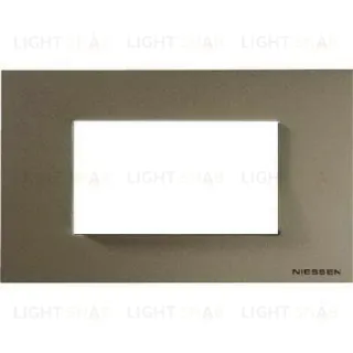 Рамка на 4 модуля ABB Niessen Zenit, итальянский стандарт (шампань) 2CLA247400N1901+2CLA247490N1001 2CLA247400N1901 + 2CLA247490N1001