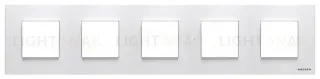 Рамка пятерная ABB Niessen Zenit, немецкий стандарт (белый) 2CLA227500N1101+2CLA227190N1001+2CLA227190N1001+2CLA227190N1001+2CLA227190N1001+2CLA227190N1001 2CLA227500N1101 + 2CLA227190N1001