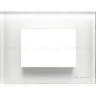 Рамка на 3 модуля ABB Niessen Zenit, итальянский стандарт (белое стекло) 2CLA247300N3001+2CLA247390N1001 2CLA247300N3001 + 2CLA247390N1001