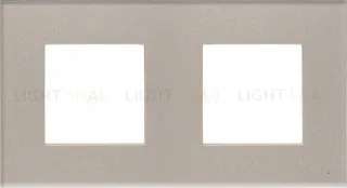 Рамка двойная ABB Niessen Zenit, немецкий стандарт (стекло брызги шампанского) 2CLA227200N3901+2CLA227190N1001+2CLA227190N1001 2CLA227200N3901 + 2CLA227190N1001