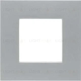 Рамка одинарная ABB Niessen Zenit, немецкий стандарт (серебристый) 2CLA227100N1301+2CLA227190N1001 2CLA227100N1301 + 2CLA227190N1001