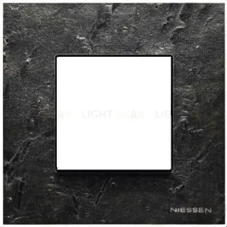 Рамка одинарная ABB Niessen Zenit, немецкий стандарт (сланец) 2CLA227100N2201+2CLA227190N1001 2CLA227100N2201 + 2CLA227190N1001