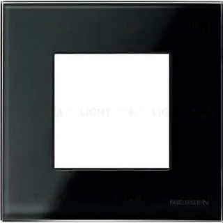 Рамка одинарная ABB Niessen Zenit, немецкий стандарт (черное стекло) 2CLA227100N3101+2CLA227190N1001 2CLA227100N3101 + 2CLA227190N1001
