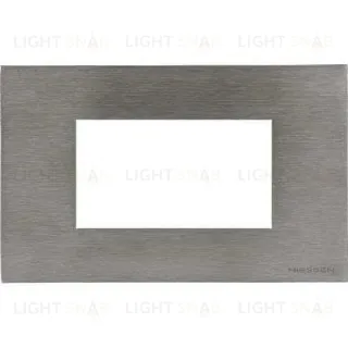 Рамка на 4 модуля ABB Niessen Zenit, итальянский стандарт (стальной) 2CLA247400N4001+2CLA247490N1001 2CLA247400N4001 + 2CLA247490N1001