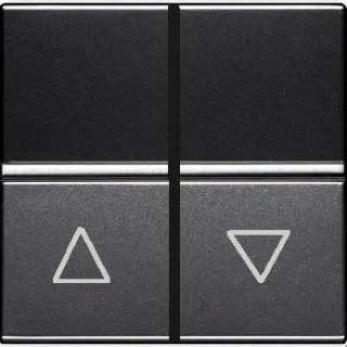 Выключатель жалюзи с фиксацией ABB Niessen Zenit 16А (антрацит) 2CLA224410N1801 2CLA224410N1801