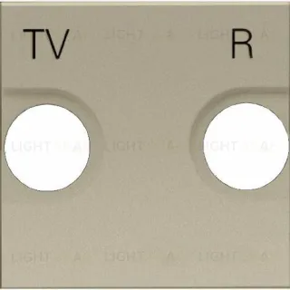 Телевизионная розетка TV-R оконечная ABB Niessen Zenit (шампань) 8150.8+2CLA225080N1901 8150.8 + 2CLA225080N1901