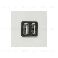 Розетка USB двойная для зарядки ABB Niessen Zenit 2х750 мА/1х1500 мА, белый 2CLA228500N1101 2CLA228500N1101
