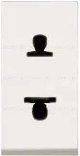 Розетка без заземления (узкая, 1 модуль) ABB Niessen Zenit (Белый) 2CLA213501N1101 2CLA213501N1101