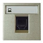 Розетка компьютерная 8 контактов одноместная ABB Niessen Zenit , категория 5E (шампань) 2CLA201850A1001+2CLA221810N1901 2CLA201850A1001 + 2CLA221810N1901