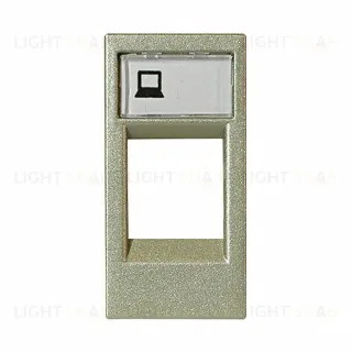 Розетка компьютерная 8 контактов ABB Niessen Zenit (узкая, 1 модуль), категория 5E (шампань) 2CLA201850A1001+2CLA211810N1901 2CLA201850A1001 + 2CLA211810N1901