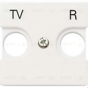 Телевизионная розетка TV-R без фильтра ABB Niessen Zenit (Белый) 2CLA815000A1001+2CLA225080N1101 2CLA815000A1001 + 2CLA225080N1101