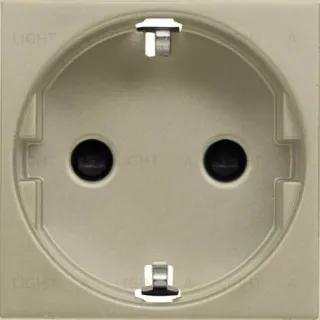 Розетка с заземлением со шторками ABB Niessen Zenit 16А (шампань) 2CLA228800N1901 2CLA228800N1901