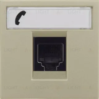 Розетка телефонная 6 контактов ABB Niessen Zenit (шампань) 2CLA201720A1001+2CLA221810N1901 2CLA201720A1001 + 2CLA221810N1901