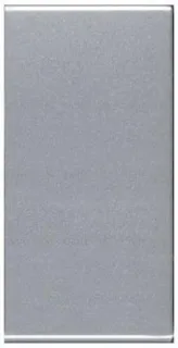 Заглушка узкая(1 модуль) ABB Niessen Zenit (серебристый) 2CLA210000N1301 2CLA210000N1301