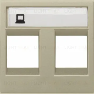 Розетка телефонная двойная 6 контактов ABB Niessen Zenit (шампань) 2CLA201720A1001+2CLA201720A1001+2CLA221820N1901 2CLA201720A1001 + 2CLA221820N1901