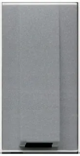 Вывод кабеля (узкий, 1 модуль) с зажимом ABB Niessen Zenit (серебристый) 2CLA210700N1301 2CLA210700N1301