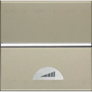 Светорегулятор клавишный ABB Niessen Zenit 40-500Вт (шампань) 2CLA226000N1901 2CLA226000N1901