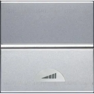 Светорегулятор клавишный ABB Niessen Zenit 40-500Вт (серебристый) 2CLA226000N1301 2CLA226000N1301