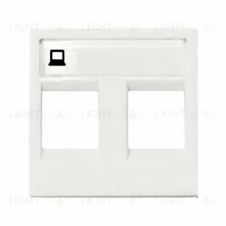 Розетка компьютерная двойная ABB Niessen Zenit, категория 5E (белый) 2CLA221820N1101+2CLA201850A1001+2CLA201850A1001 2CLA221820N1101 + 2CLA201850A1001