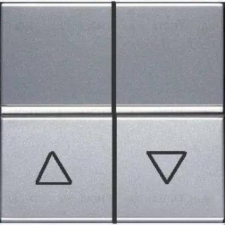 Выключатель жалюзи без фиксации ABB Niessen Zenit 16А (серебристый) 2CLA224400N1301 2CLA224400N1301