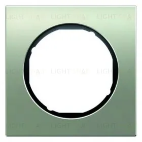 Рамка 1 местная Berker R3 нержавеющая сталь, черный 10112204 10112204