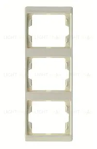 Рамка тройная для вертикального монтажа Berker Arsys, кремовый глянцевый 13330002 13330002