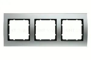 Рамка тройная Berker B.3 алюминий-антрацит 10133004 10133004