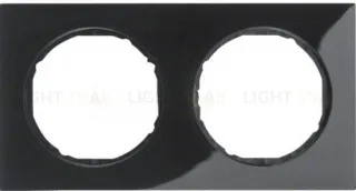 Рамка 2 местная Berker R3 черная 10122245 10122245