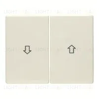 Выключатель управления жалюзи клавишный Berker, 10А/250В 14350102+303520 14350102 + 303520