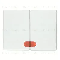 Выключатель двухклавишный с подсветкой Berker 10А/250В 14370069+3035+1675 14370069 + 3035 + 1675
