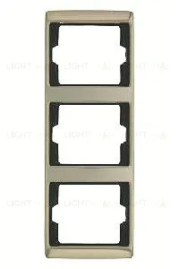 Рамка тройная для вертикального монтажа Berker Arsys, светлая бронза 13340001 13340001