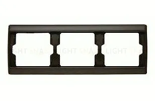 Рамка тройная для горизонтального монтажа Berker Arsys, коричневый глянцевый 13730001 13730001