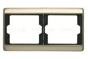 Рамка двойная для горизонтального монтажа Berker Arsys, светлая бронза 13640001 13640001