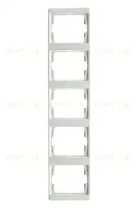 Рамка пятерная для вертикального монтажа Berker Arsys, белый глянцевый 13530069 13530069