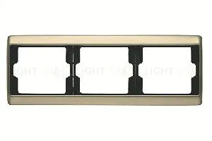 Рамка тройная для горизонтального монтажа Berker Arsys, светлая бронза 13740001 13740001