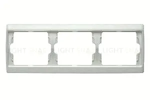 Рамка тройная для горизонтального монтажа Berker Arsys, белый глянцевый 13730069 13730069