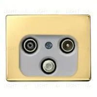 Телевизионная розетка оконечная Berker TV-SAT-FM 12020002+S4100 12020002 + S4100