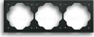 Рамка тройная ABB Impuls черный бархат 2CKA001754A4426 2CKA001754A4426