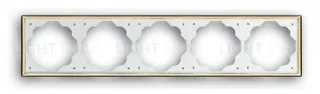 Рамка пятерная ABB Impuls золото 2CKA001754A3690 2CKA001754A3690