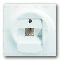 Розетка телефонная одинарная ABB Impuls RJ11 2CKA000230A0378+2CKA001753A8964 2CKA000230A0378 + 2CKA001753A8964