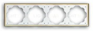 Рамка четверная ABB Impuls золото 2CKA001754A3641 2CKA001754A3641