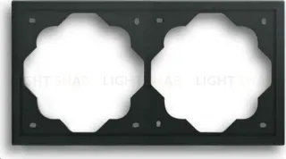 Рамка двойная ABB Impuls черный бархат 2CKA001754A4425 2CKA001754A4425